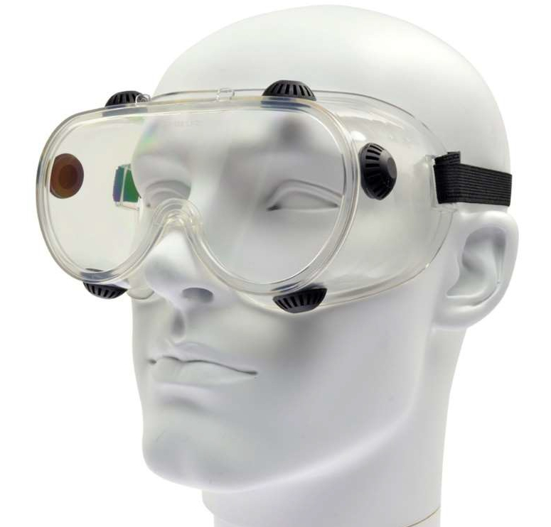 Vollsichtbrille, klar, antibeschlag, Lüftungen, einteilige Scheibe